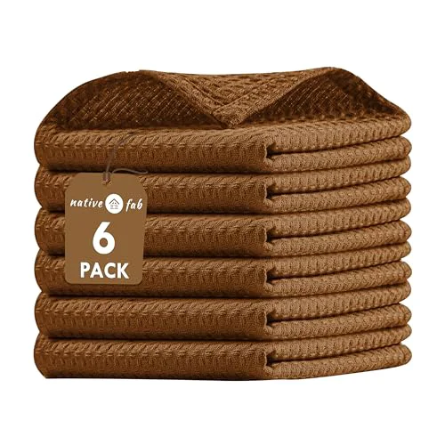 Innovative 6 Pack Waffle Dish Cloths 6 Count Natural