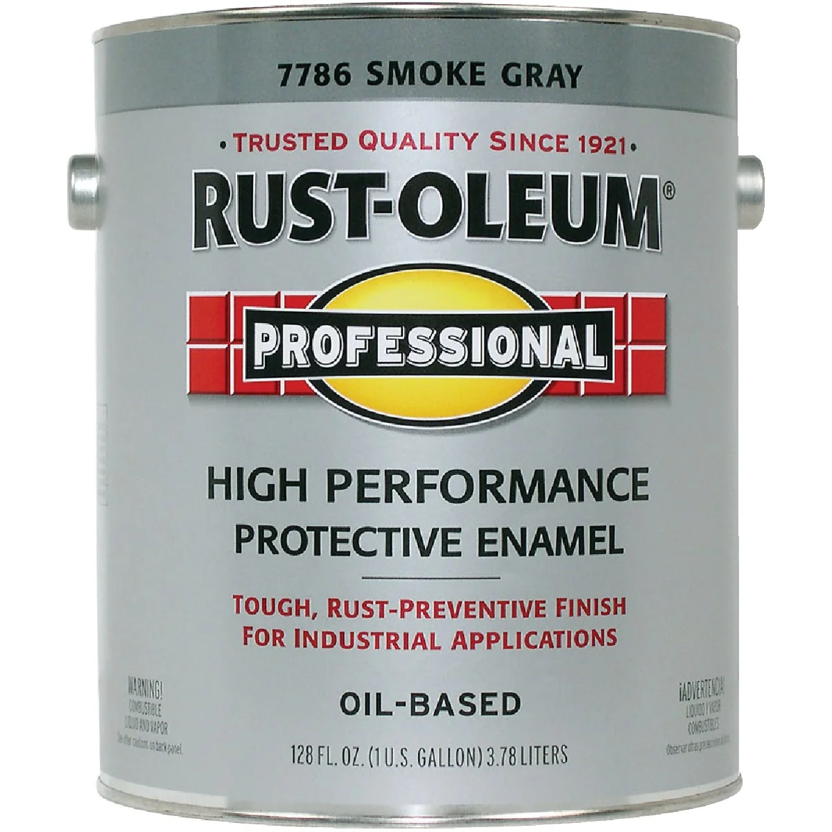 Pure Rust-Oleum Gloss VOC for SCAQMD Professional Enamel Smoke Gray 1 Gal. Next-Generation
