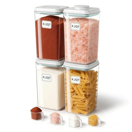 Trusted Airtight Food Storage Containers Set with One 4 Count High-Quality