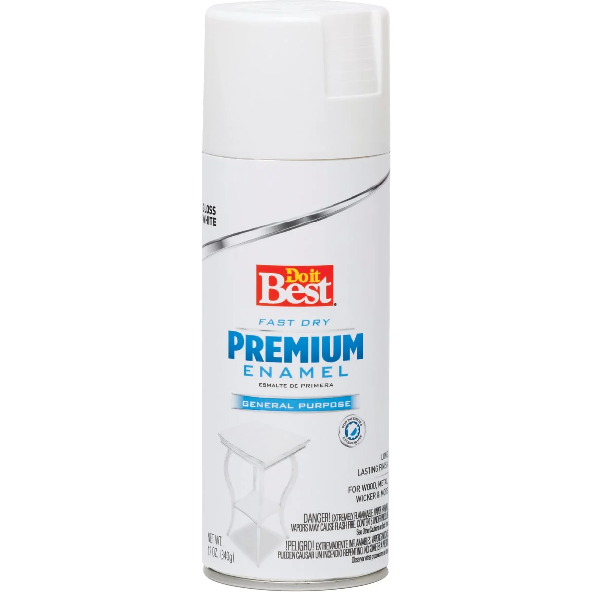Top-Quality Do it Premium Enamel 12 Oz. Gloss Spray Paint White Smart