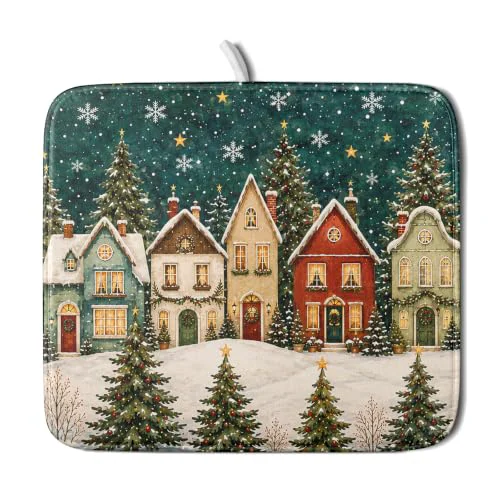 Pure Christmas Dish Drying Mat Elegant