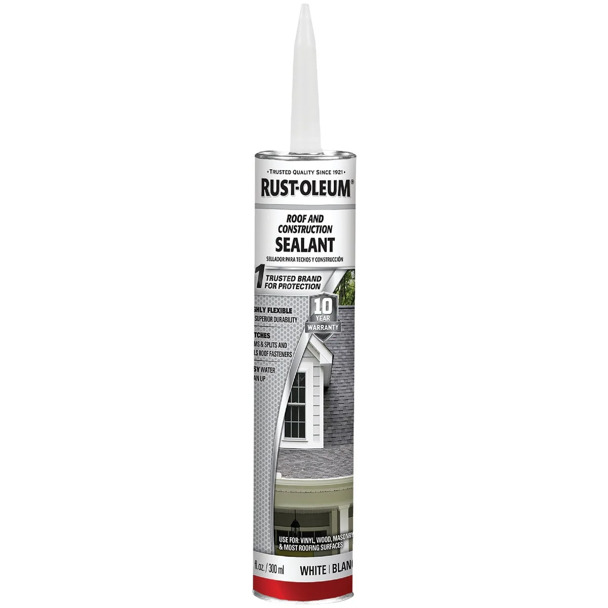 User-Friendly Rust-Oleum 10.1 Oz. White Roof and Construction Sealant Crafted