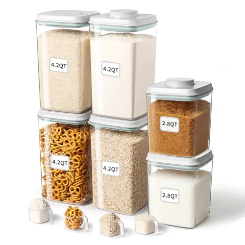 Recyclable Food Storage Container Sets 6 Count Lightweight