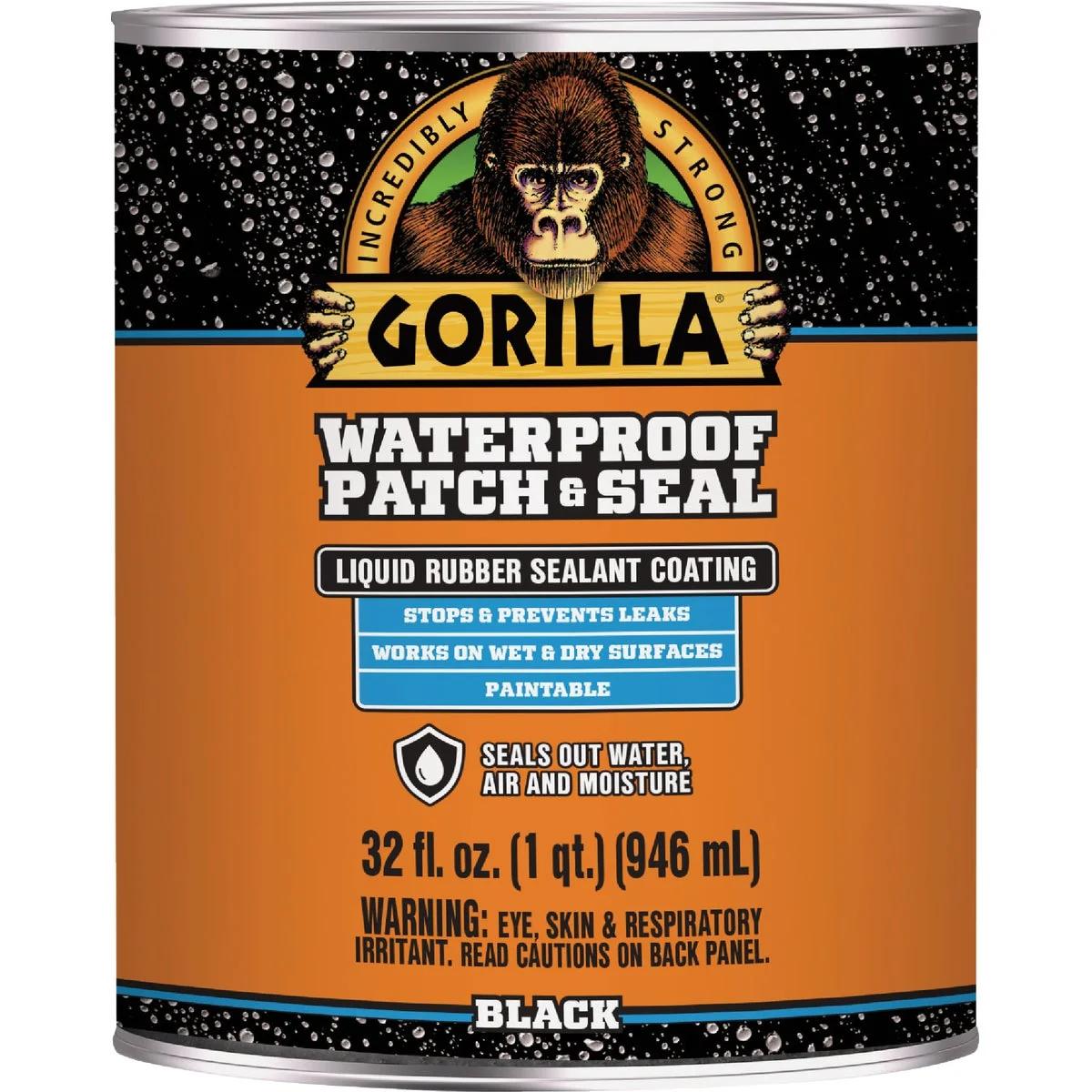 Elite Gorilla 32 Oz. Black Waterproof Patch Seal Liquid Effective