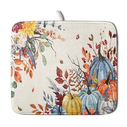High-Grade Fall Dish Drying Mat for Kitchen Countertop Fashionable