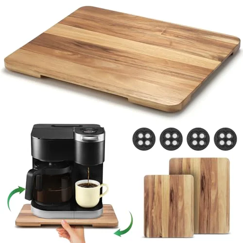 Contemporary Appliance Slider 360° Rolling Tray for Countertop Coffee Maker Mat Environmentally Friendly