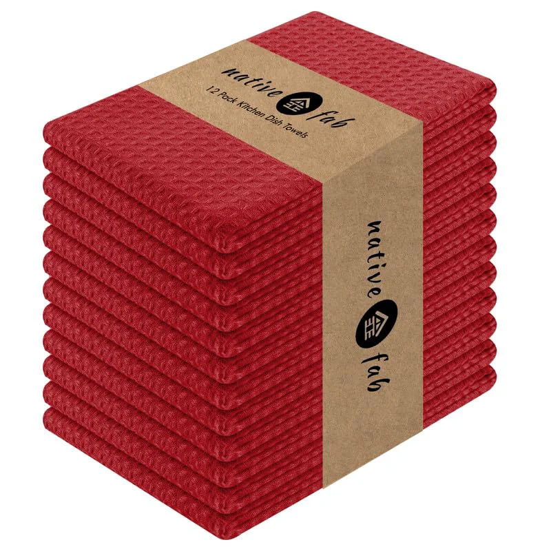Proven Waffle Weave Dish Towels 12 Pack 12 Count Elite