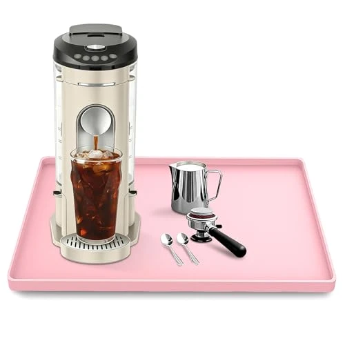 Superior Silicone Coffee Maker Mat with Lip for Countertops High-Performance