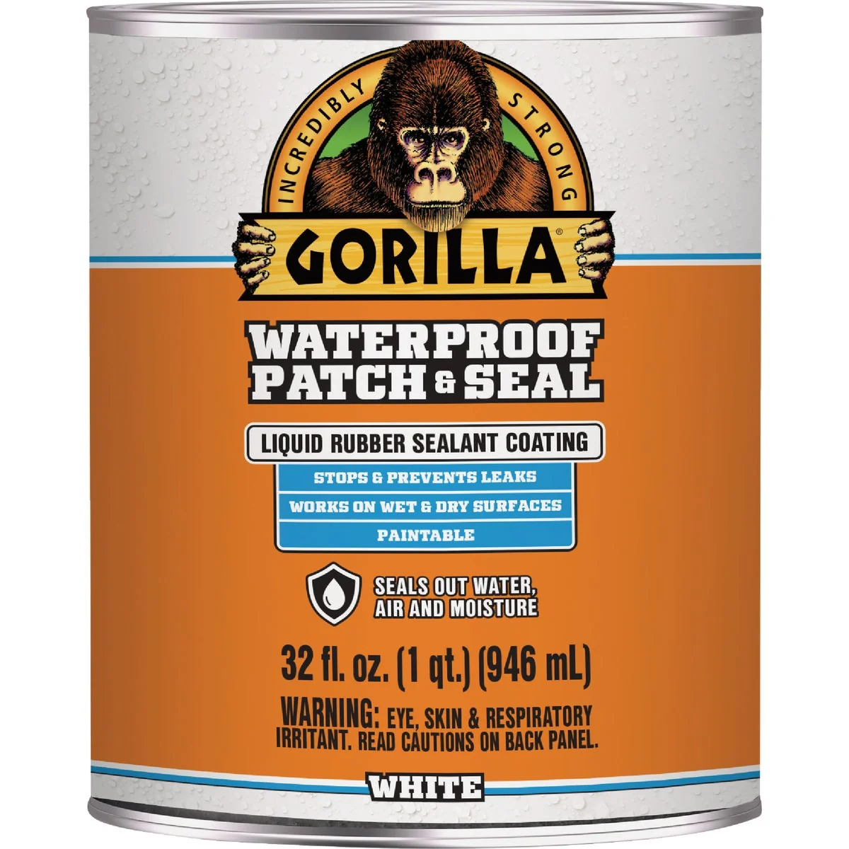 Secure Gorilla 32 Oz. White Waterproof Patch Seal Liquid Carefully Designed