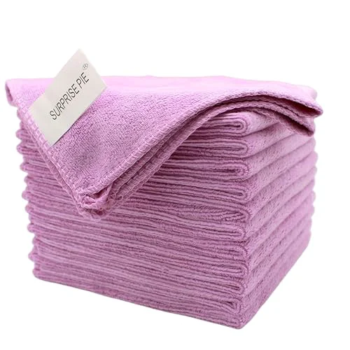 Eco-Friendly Microfiber Cleaning Cloths 12 Count Premium