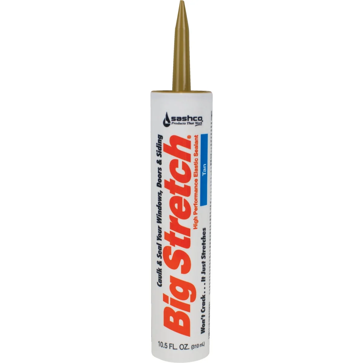 Contemporary Sashco Big Stretch 10.5 Oz. Acrylic Elastomeric Caulk Tan Crafted