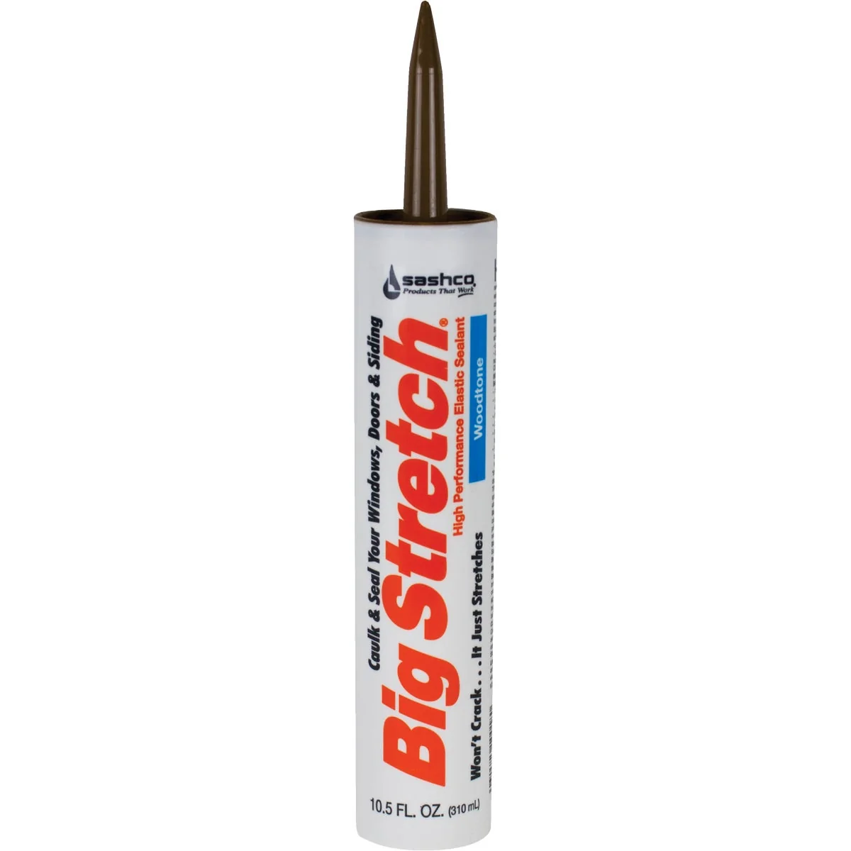 Pure Sashco Big Stretch 10.5 Oz. Acrylic Elastomeric Caulk Woodtone High-Quality