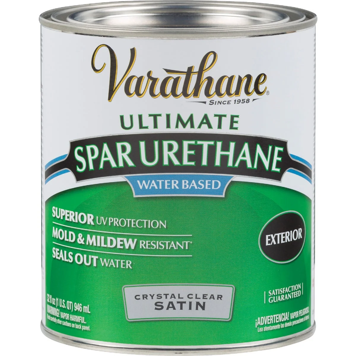 Unique Varathane Satin Clear Water Based Exterior Spar Urethane 1 Qt. Sustainable