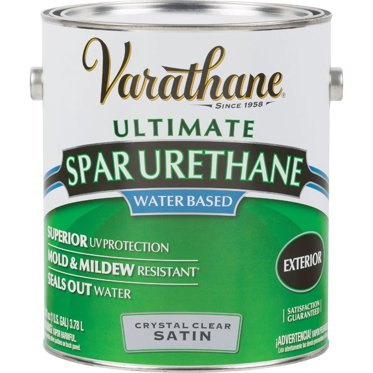 Convenient Varathane Satin Clear Water Based Exterior Spar Urethane 1 Gal. Breathable