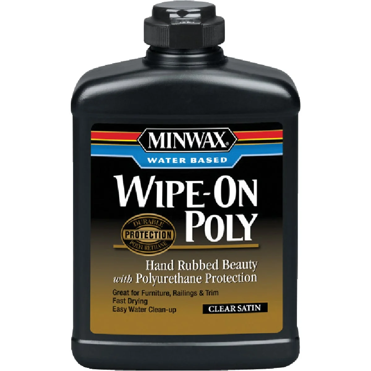 Innovative Minwax Satin Water Based Wipe-On Interior Polyurethane 1 Pt. Durable