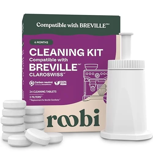 Organic Espresso Cleaning Kit compatible with Breville ClaroSwiss 24 Count Effective