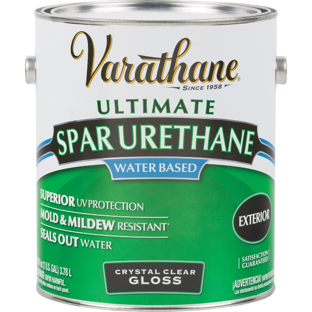 Environmentally Friendly Varathane Gloss Clear Water Based Exterior Spar Urethane 1 Gal. Superior
