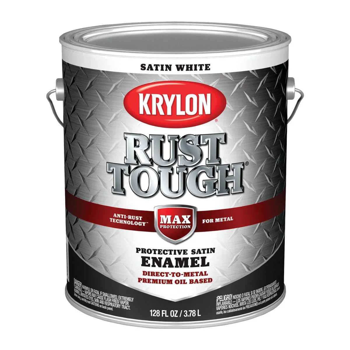 Elegant Valspar Anti-Rust Oil-Based Satin Armor Rust Control Enamel White 1 Gal. Top-Quality