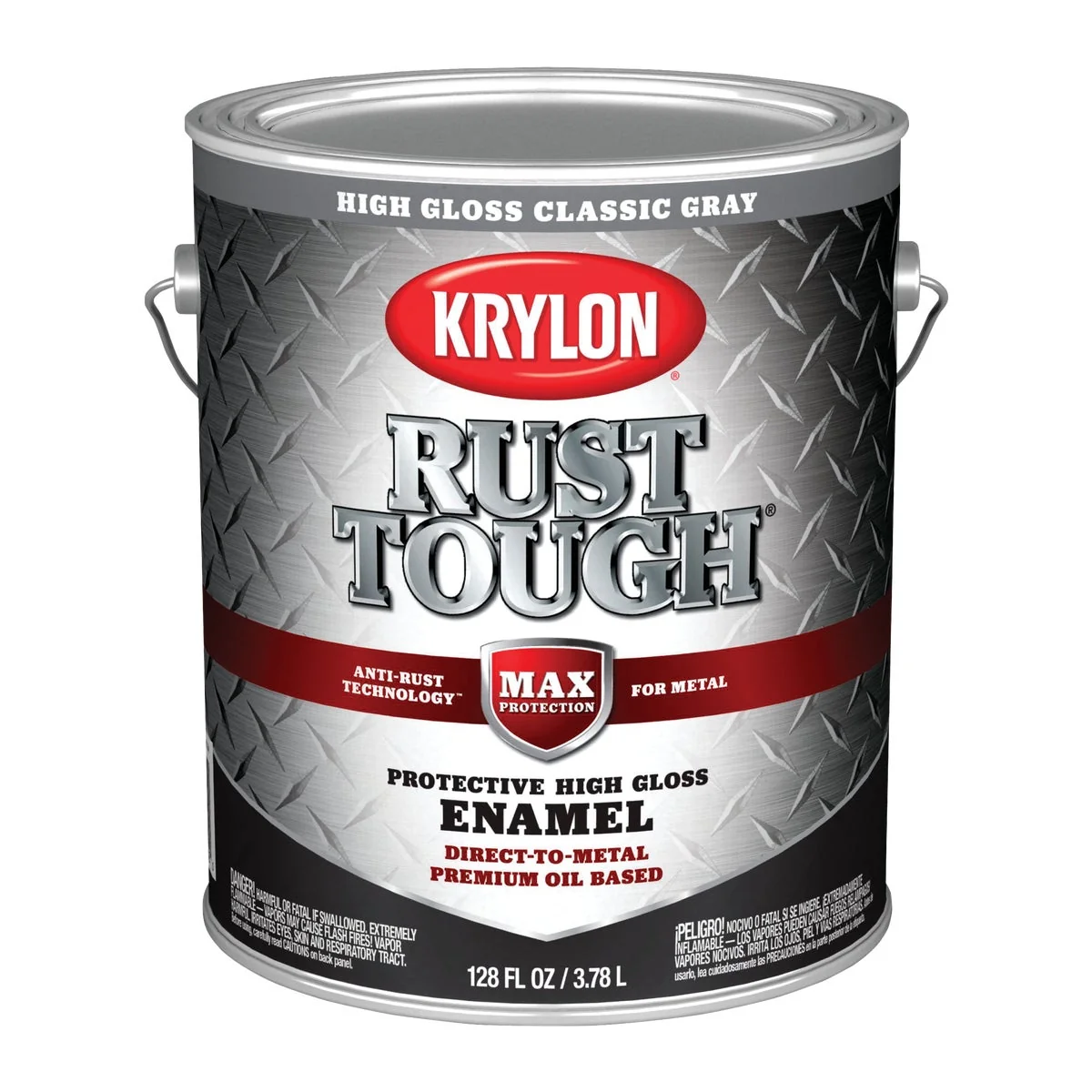 Easy-to-Use Valspar Anti-Rust Oil-Based Gloss Armor Rust Control Enamel Gray 1 Gal. Dependable