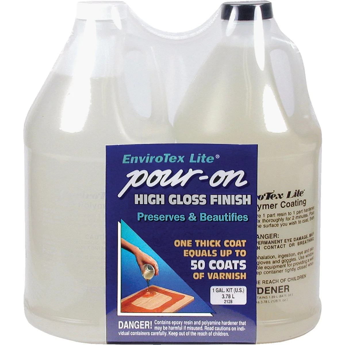 Superior Envirotex Lite Pour-On 1 Gal. Kit High-Gloss Finish Original