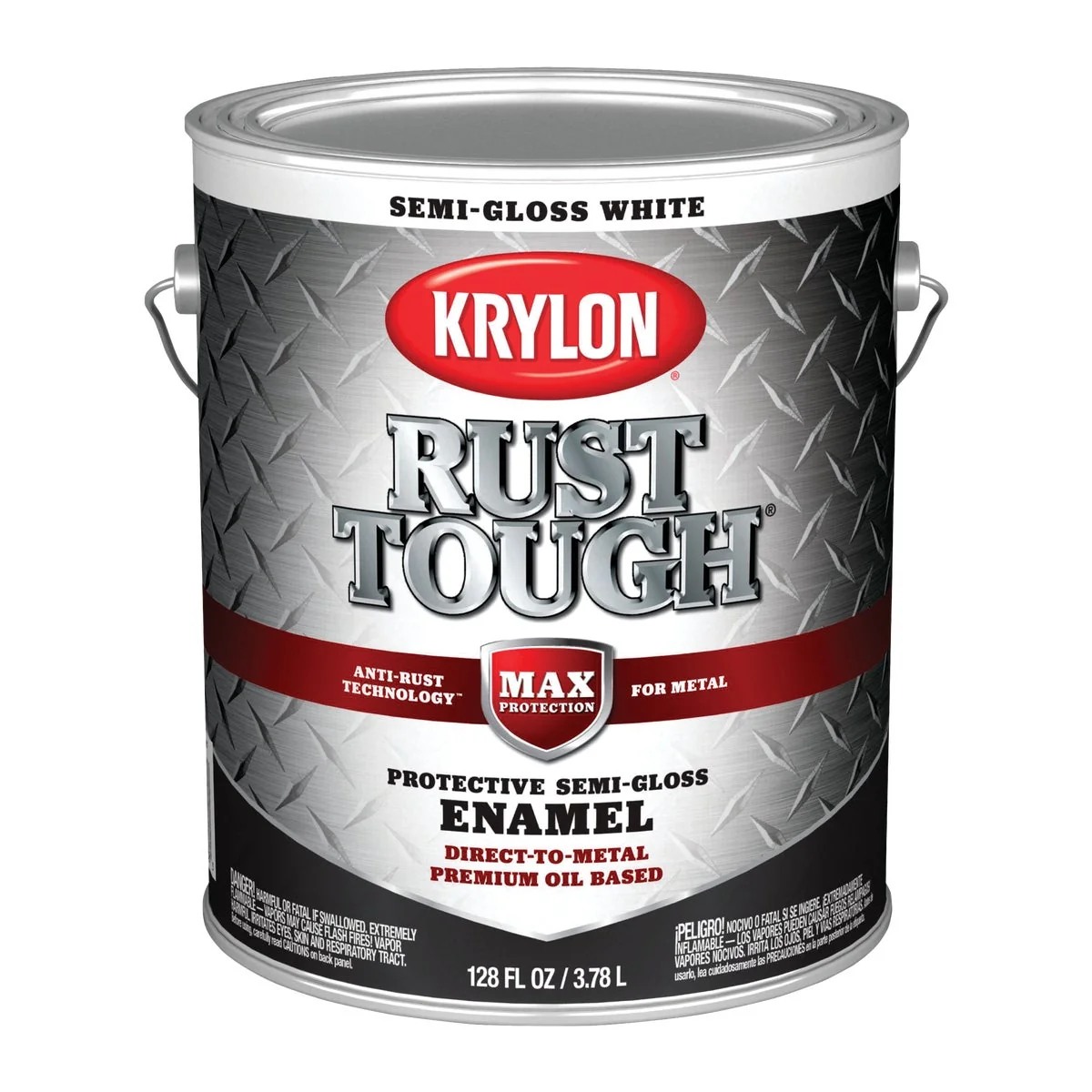 User-Friendly Valspar Anti-Rust Oil-Based Semi-Gloss Armor Rust Control Enamel White 1 Gal. Luxury