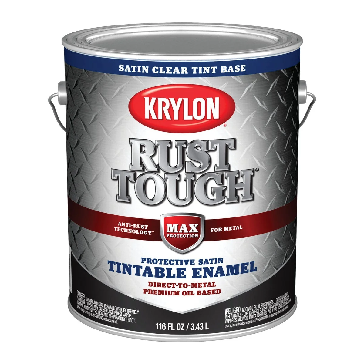 Certified Valspar Anti-Rust Oil-Based Satin Armor Rust Control Enamel Clear Base 1 Gal. High-Performance