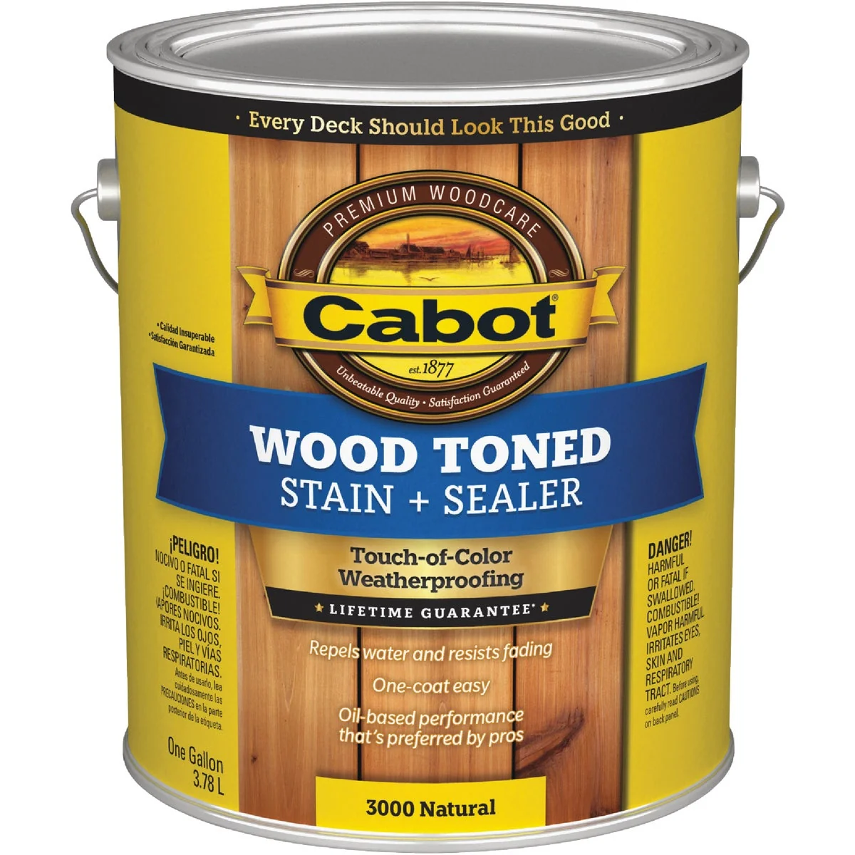 Sophisticated Cabot Alkyd Oil Base Wood Toned Deck Siding Stain Natural 1 Gal. Premium Material