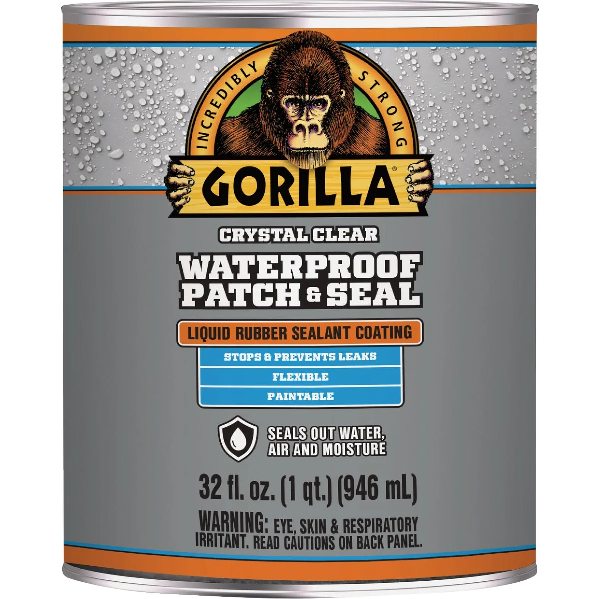 Lightweight Gorilla 32 Oz. Clear Waterproof Patch Seal Liquid Original Design