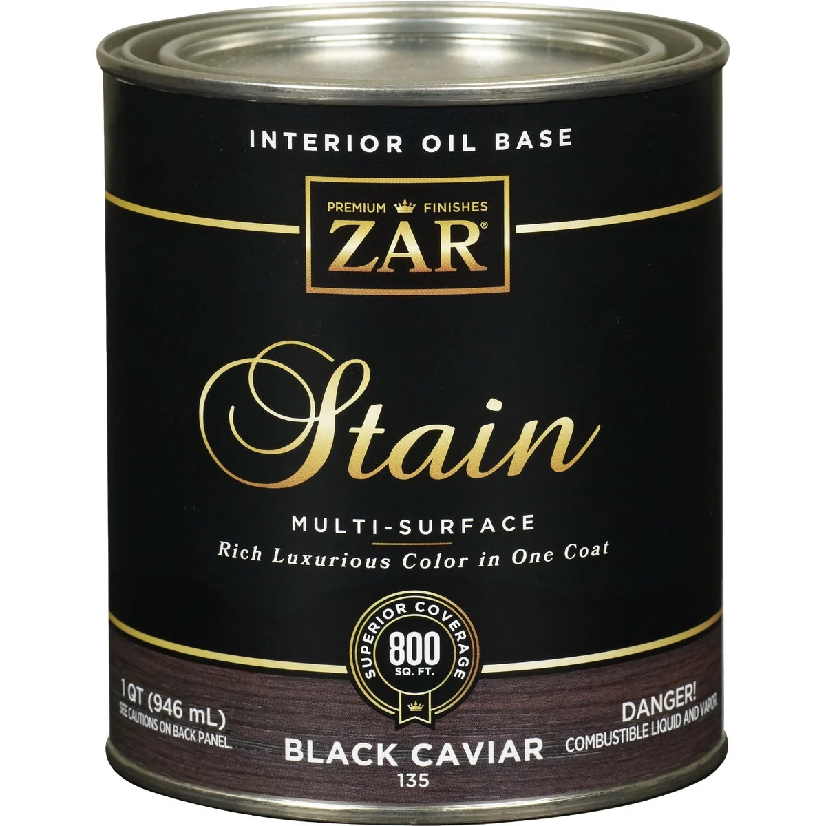 Classic Zar 1 Qt. Blk Caviar Oil-Based Multi-Surface Interior Stain Carefully Designed