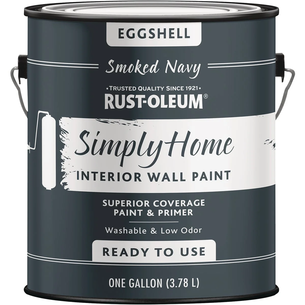 Smart Simply Home Eggshell Smoked Navy Interior Wall Paint Gallon Dependable