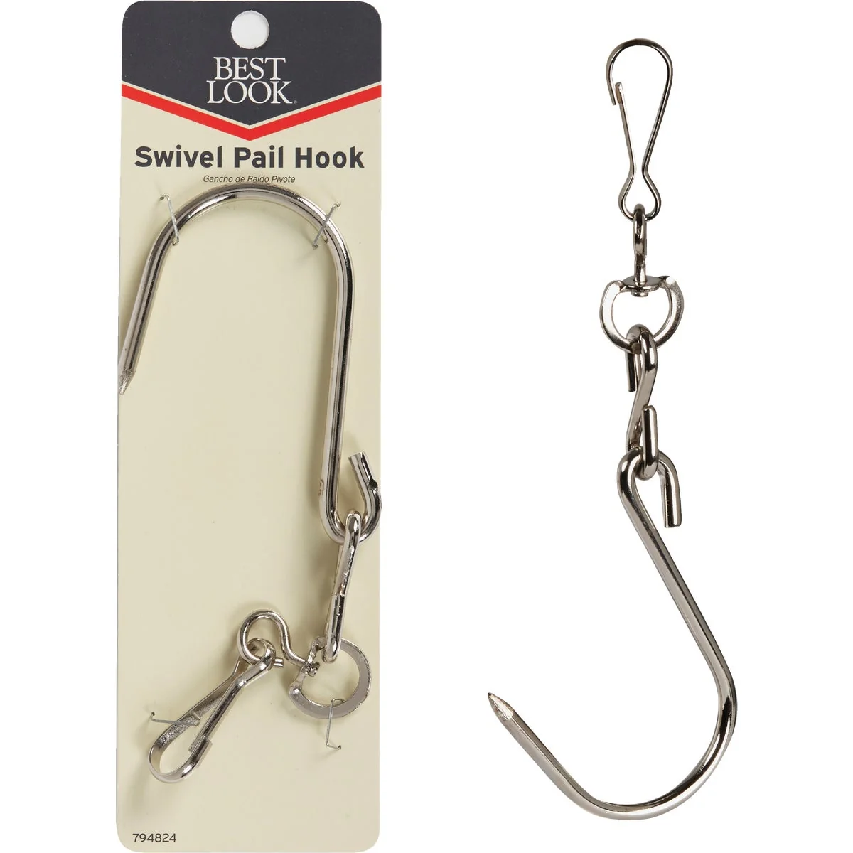 Stylish Look Swivel Metal Paint Can Hook Powerful