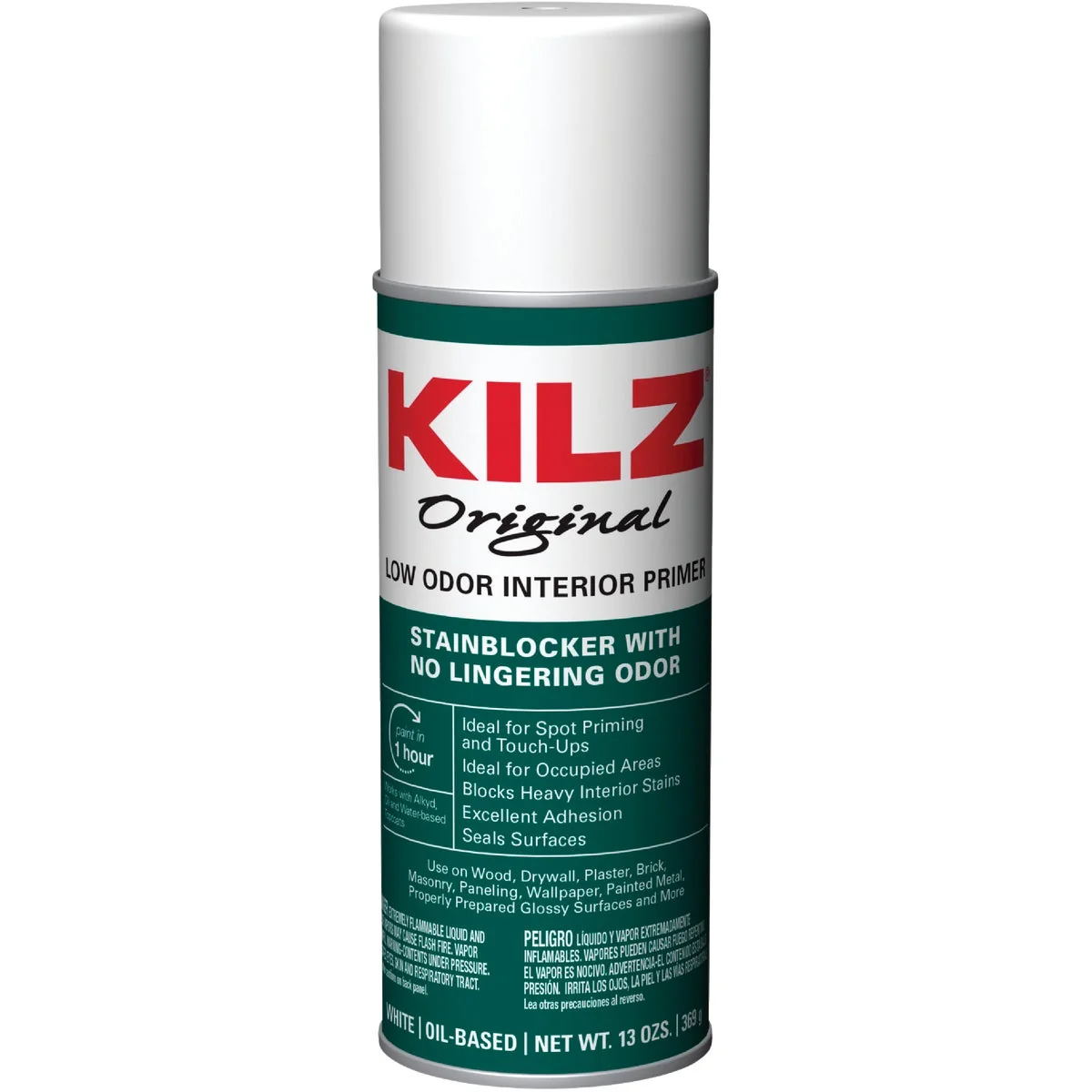 Soft Kilz Low Odor Oil-Based Interior Primer Sealer Stainblocker White 13 Oz. Stylish