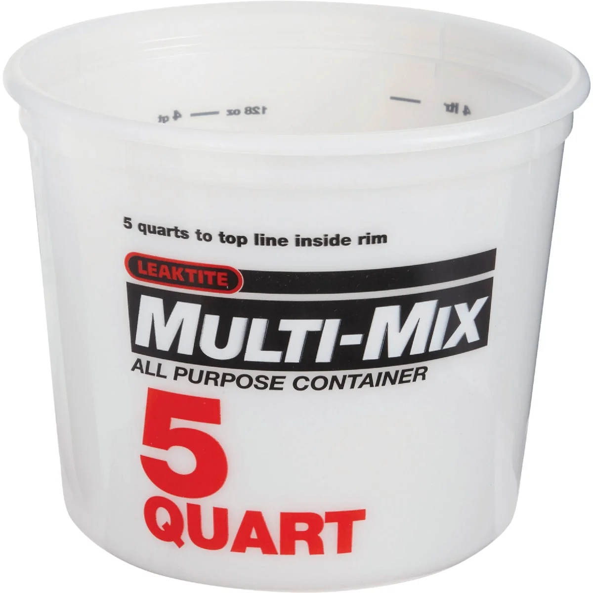 Luxury Leaktite 5 Qt. White Multi-Mix All Purpose Mixing And Storage Container Flexible