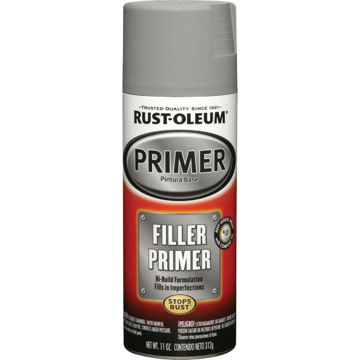 Contemporary Rust-Oleum Stops Rust Gray 11 Oz. Automotive Spray Filler Primer Authentic