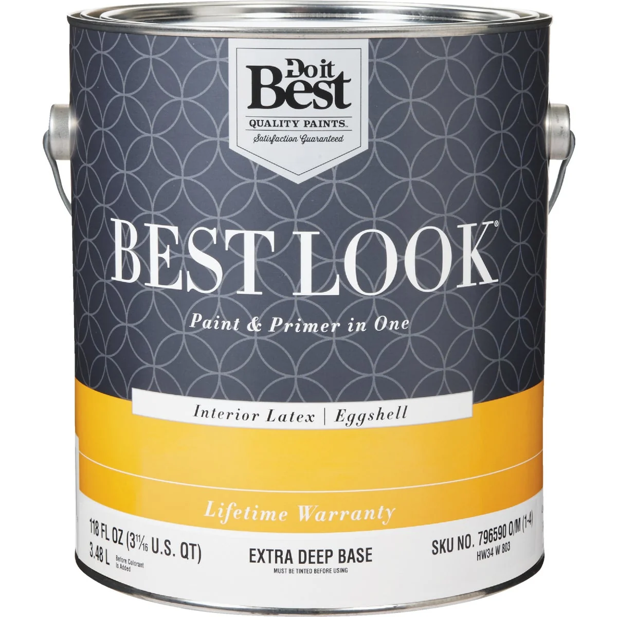 Refined Look Latex Paint Primer In One Eggshell Interior Wall Paint Extra Deep Base 1 Gal. Official