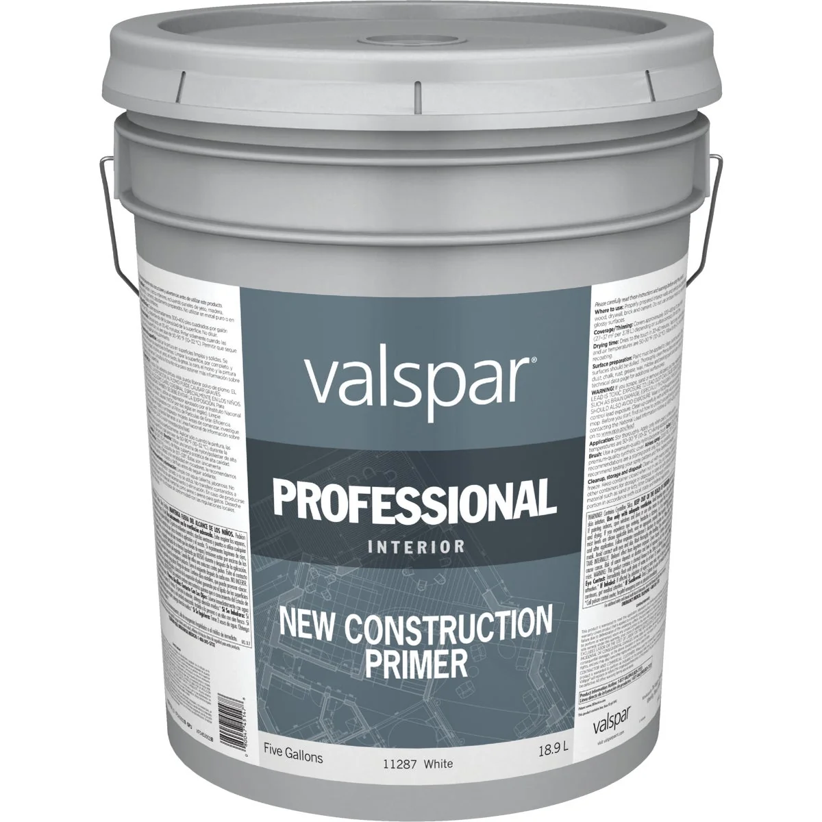 Casual Valspar White Interior Primer 5 Gal. Minimalist