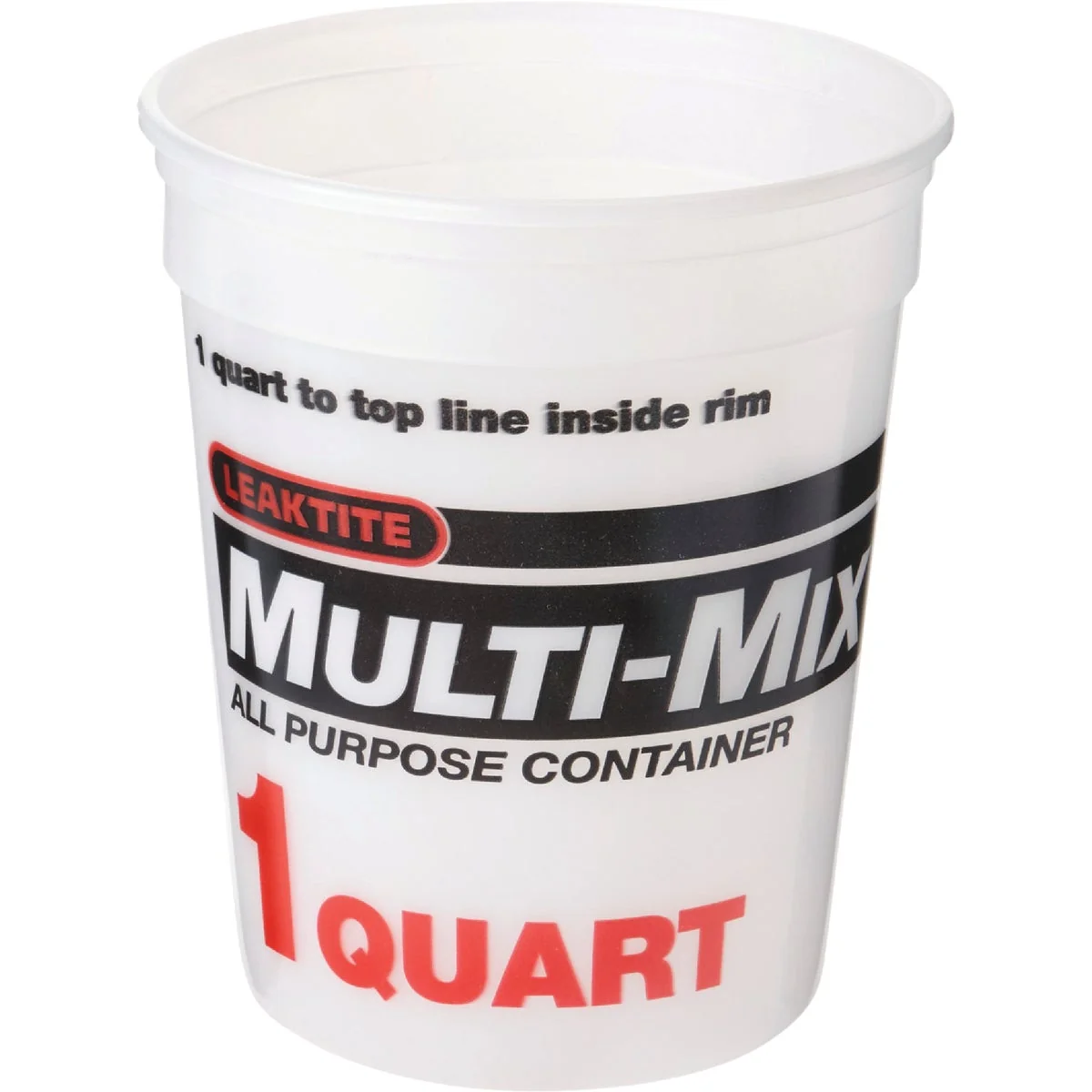 Smooth Leaktite 1 Qt. White Multi-Mix All Purpose Mixing And Storage Container Minimalist