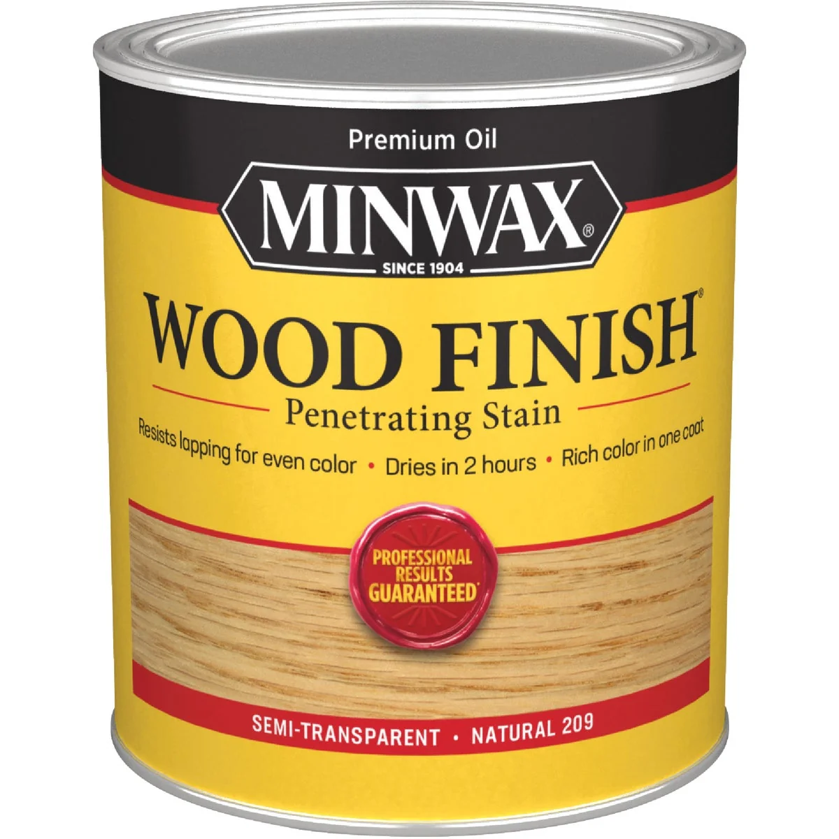 World-Class Minwax Wood Finish Penetrating Stain Natural 1 Qt. Premium Material