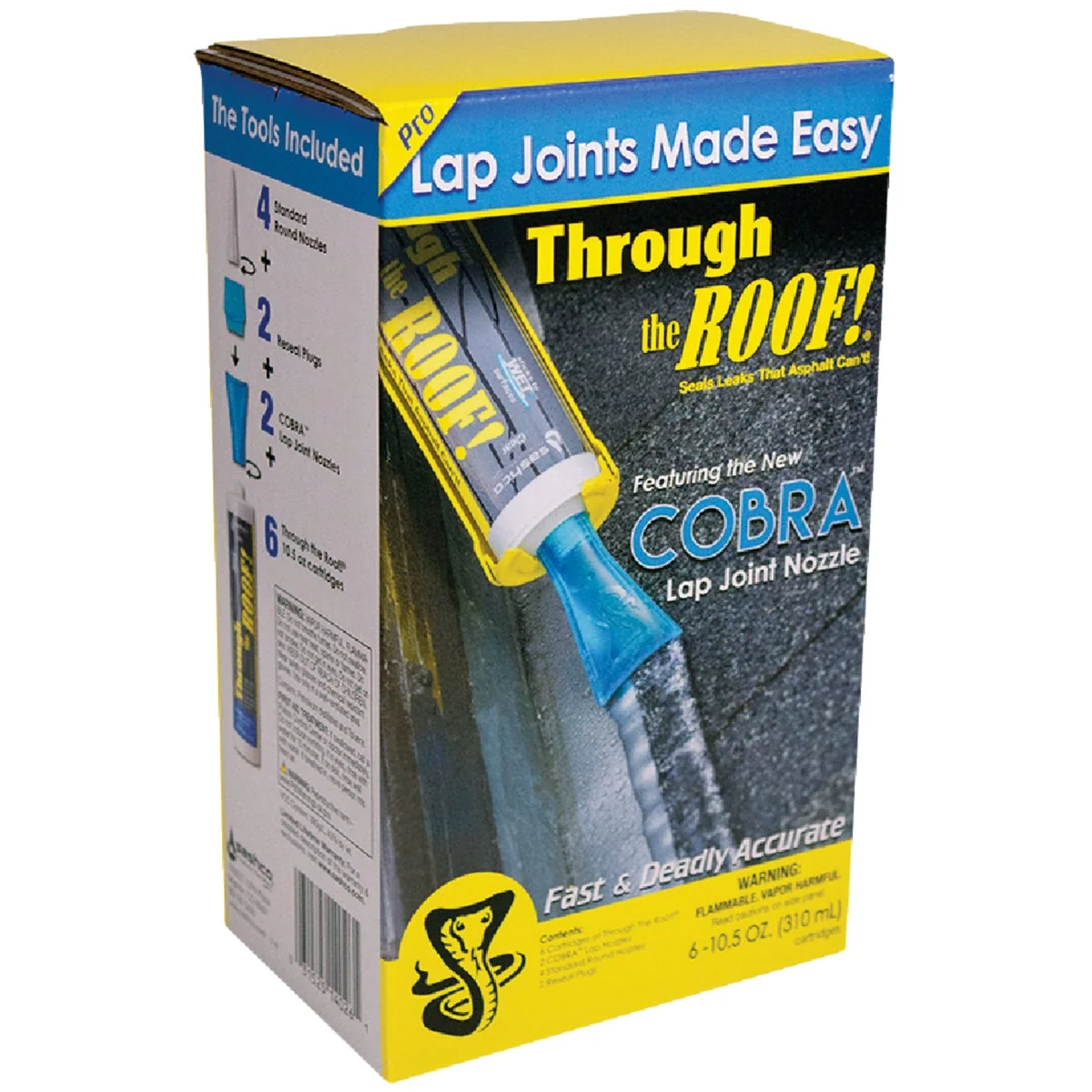 Fine Cobra Lap Joint Nozzle System with Through The Roof Sealant Expertly Made