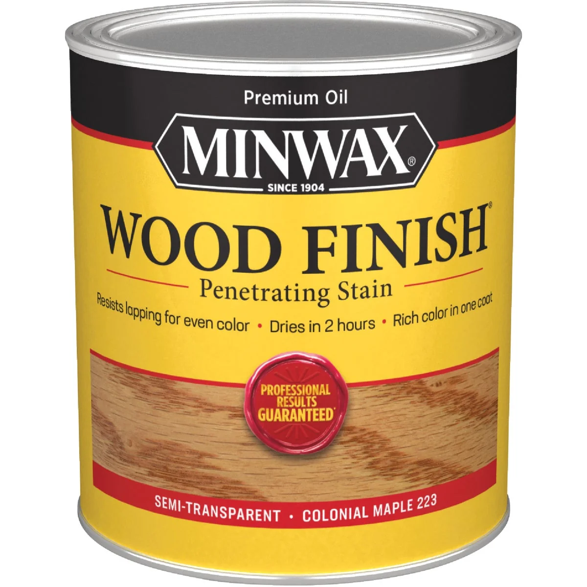Green Minwax Wood Finish Penetrating Stain Colonial Maple 1 Qt. Sophisticated