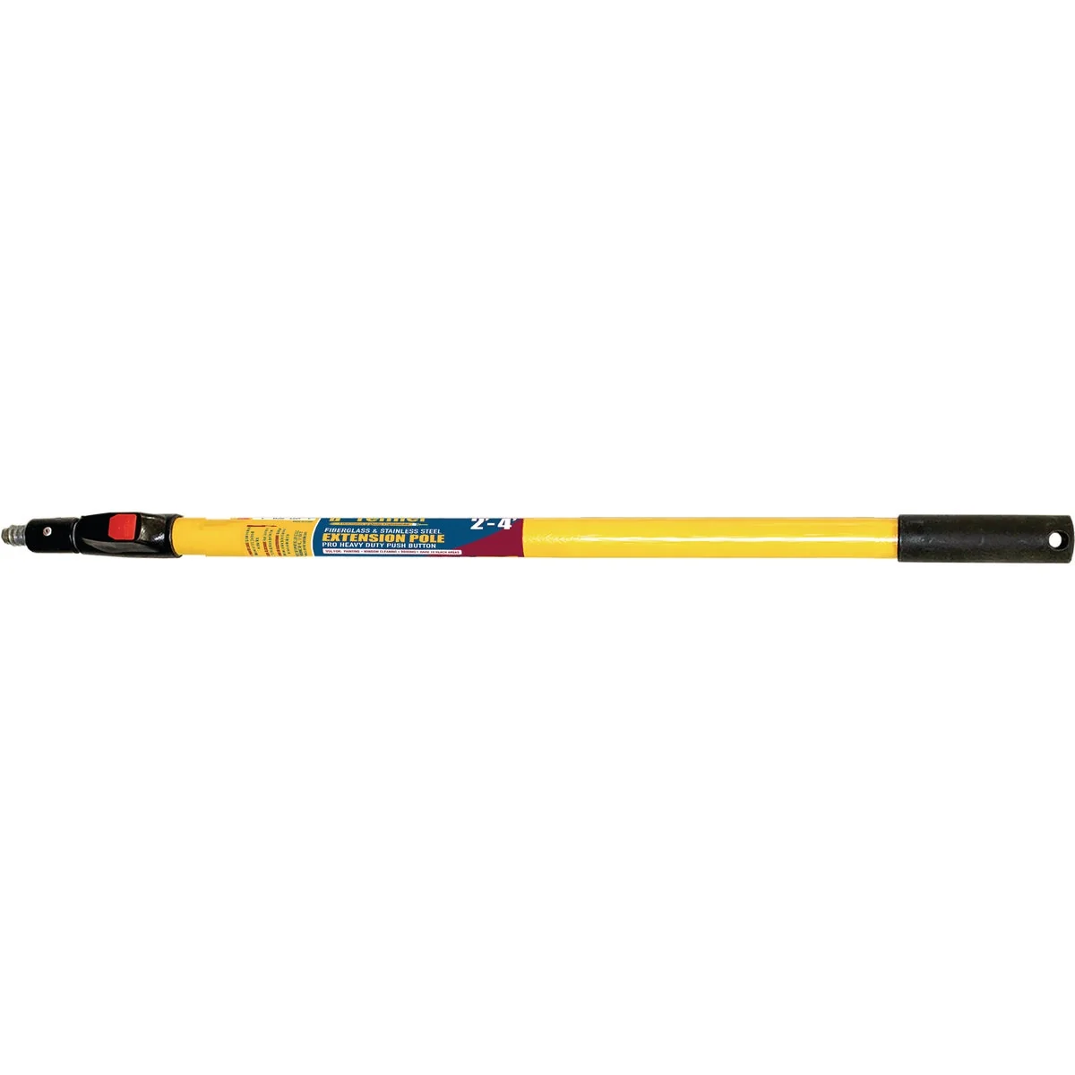 Top-Quality Premier 2 Ft. To 4 Ft. Telescoping Fiberglass Stainless Steel Push Button Extension Pole Fast