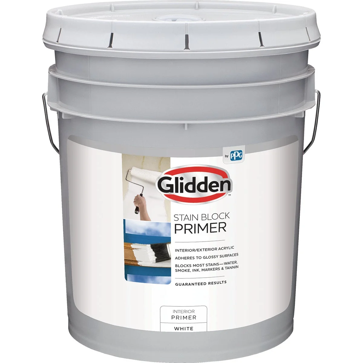 Green Glidden Stain Block Primer Interior Exterior Primer 5 Gallon Comfortable