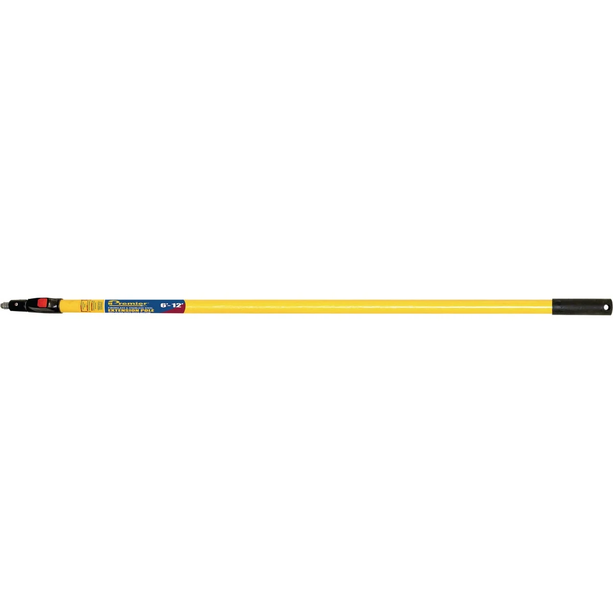 Recyclable Premier 6 Ft. To 12 Ft. Telescoping Fiberglass Stainless Steel Push Button Extension Pole Smooth