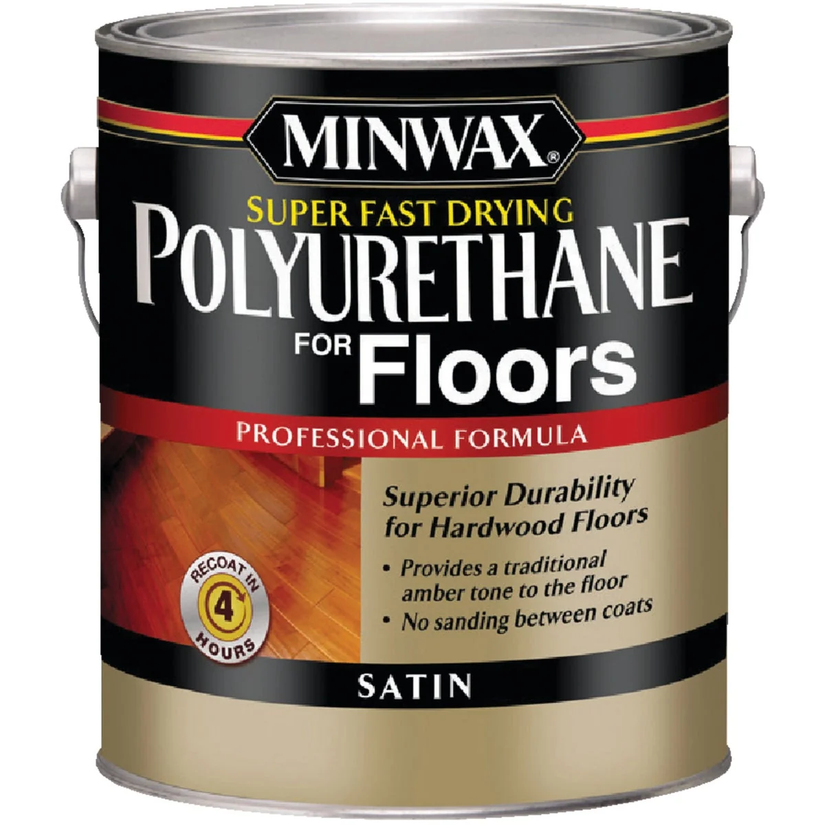 Premium Material Minwax Satin Super Fast-Drying Polyurethane For Floors 1 Gal. Detailed