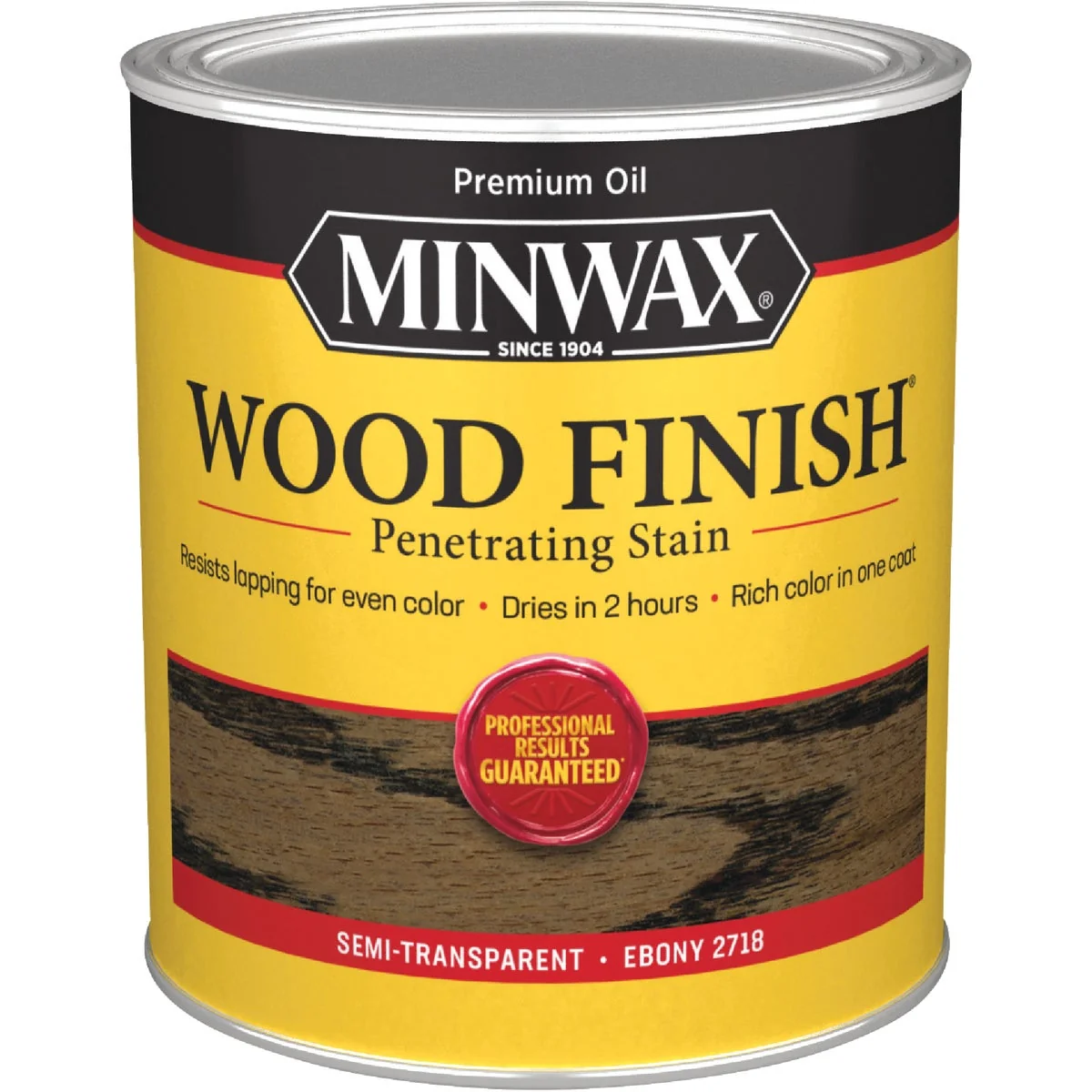 Breathable Minwax Wood Finish Penetrating Stain Ebony 1 Qt. Professional