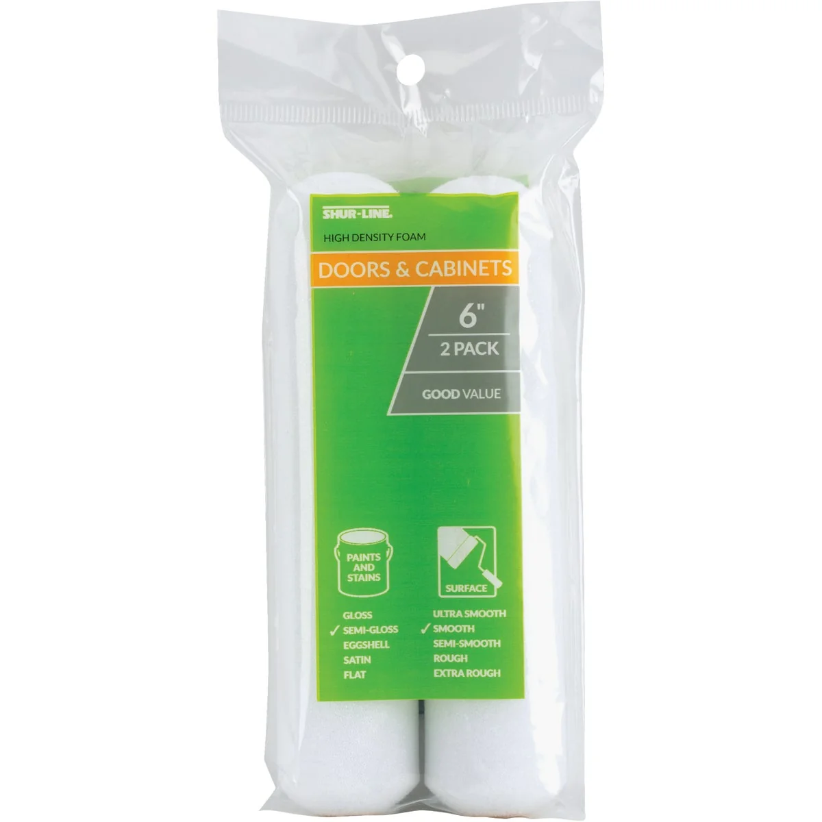 Secure Shur-Line Cabinets Doors 6 In. x 3 8 In. Foam Roller Cover 2-Pack Trusted