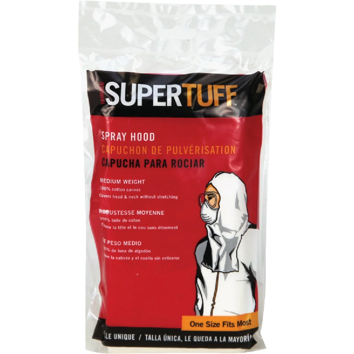 Convenient Trimaco SuperTuff 1 Size Fits Most White Cotton Painter’s Spray Head Protection Proven