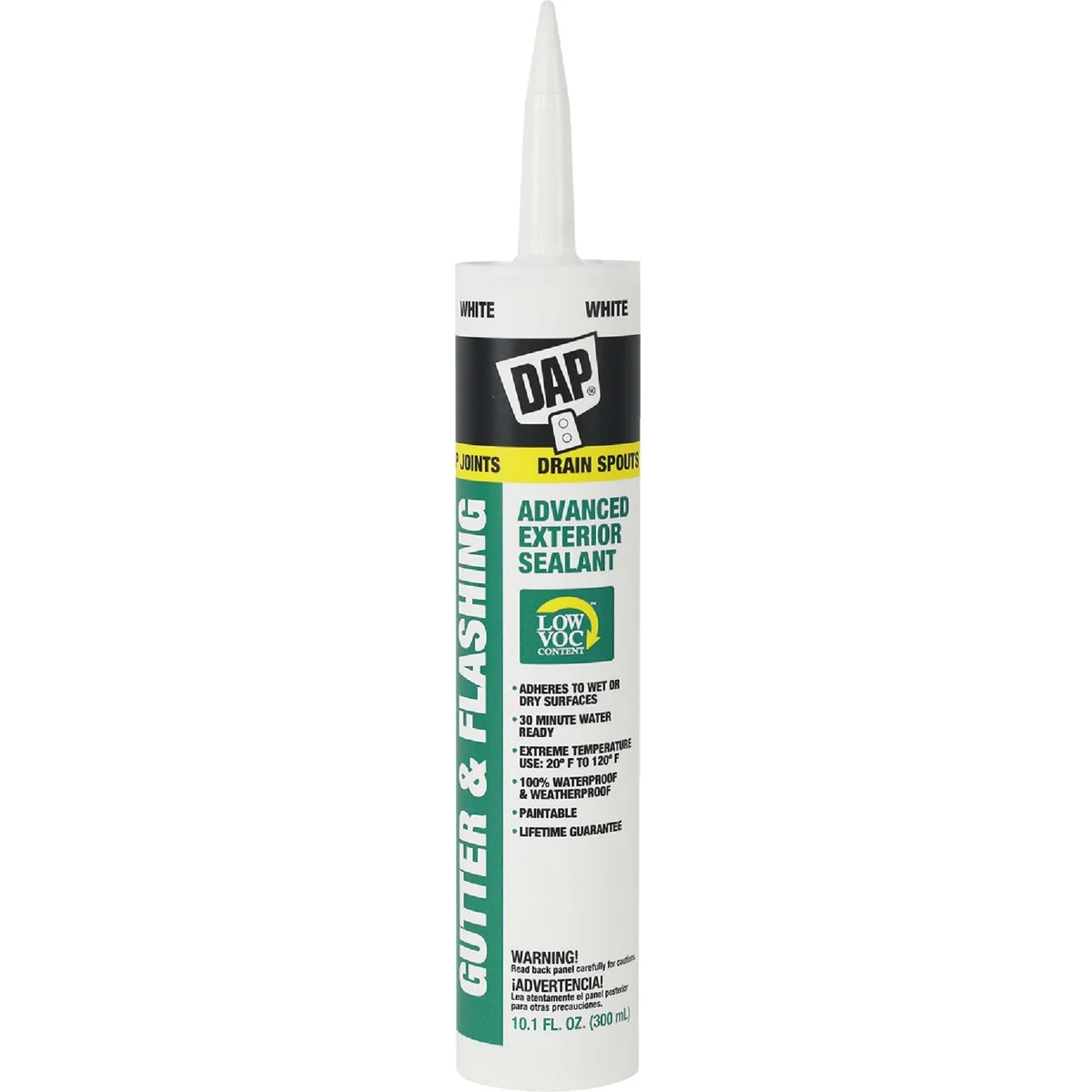 Prestigious DAP 10.1 Oz. Advanced VOC-Compliant Exterior Gutter Flashing Sealant Proven