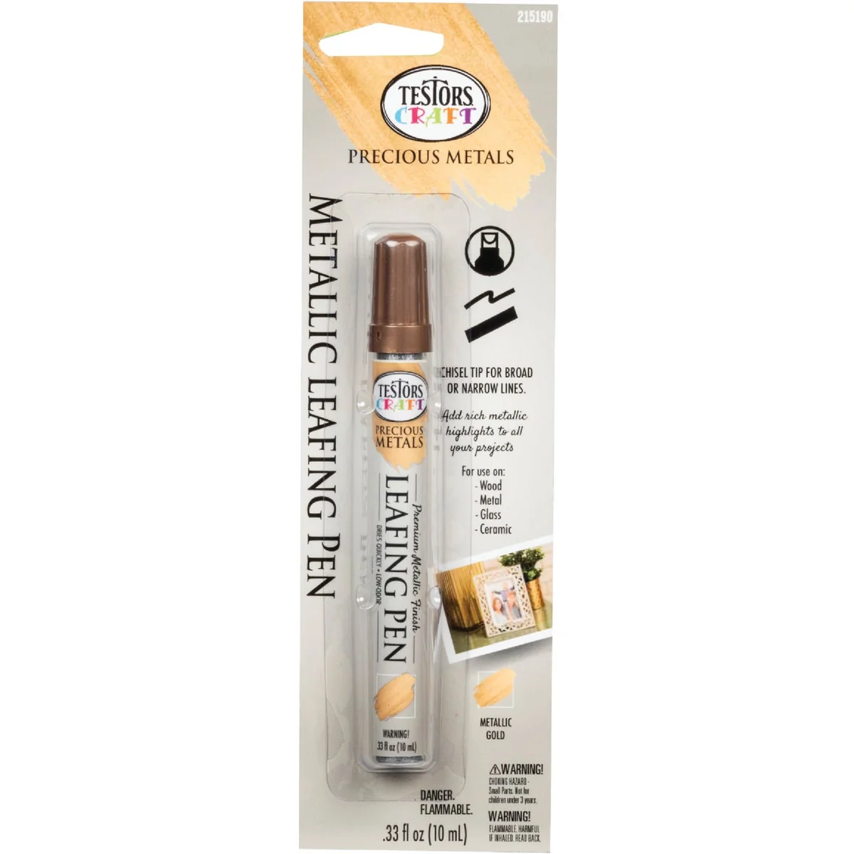 Enhanced Testors Craft Metallic Gold Leafing Paint Pen Recyclable