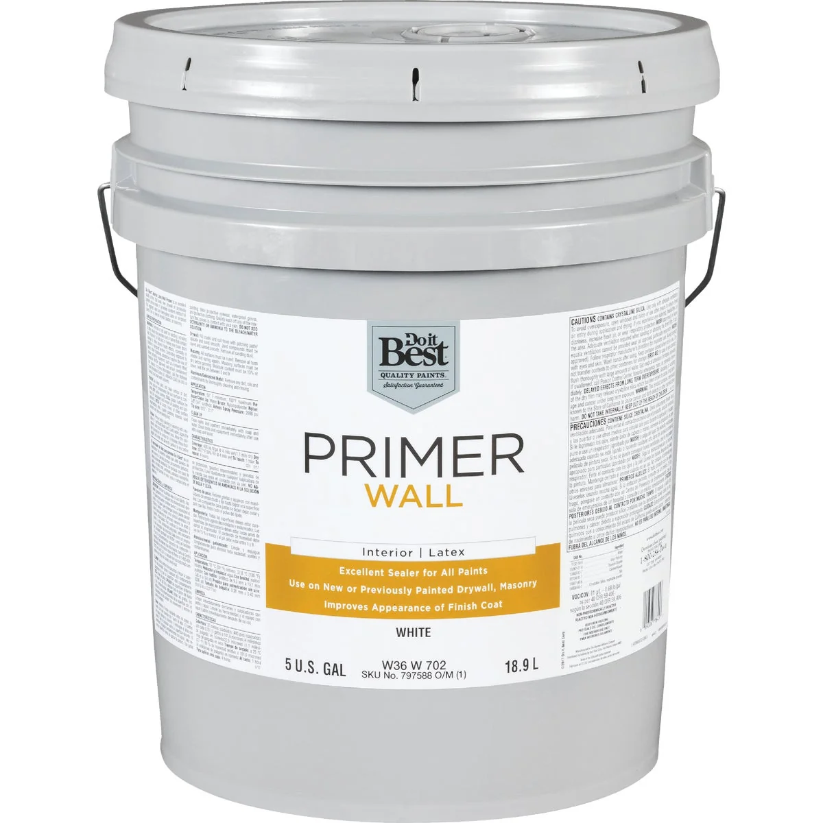 Refined Do it Interior Latex Wall Primer White 5 Gal. Elegant